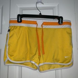 Yellow nike shorts